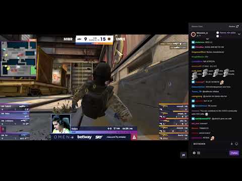 Ence Vs MIBR - Chat Reacts to round 1 win.