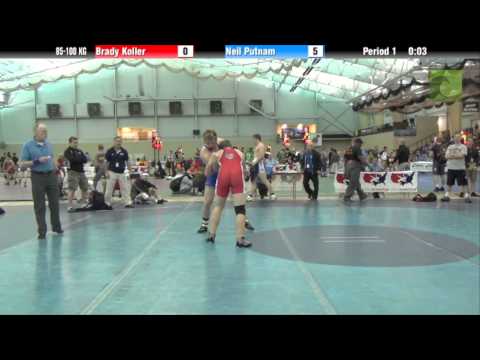 FILA Cadet 85-100 KG Brady Koller vs. Neil Putnam
