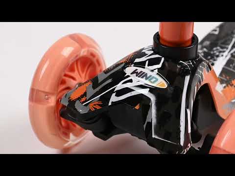 Video de Monopatín 4 ruedas Wind PRO con Protecciones Naranja