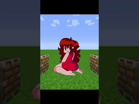 GIRLFRIEND - CLOTHES = ??? | This is Real FNF in Minecraft #shorts