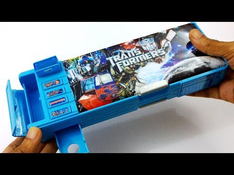 Transformers automatic pencil case for boys