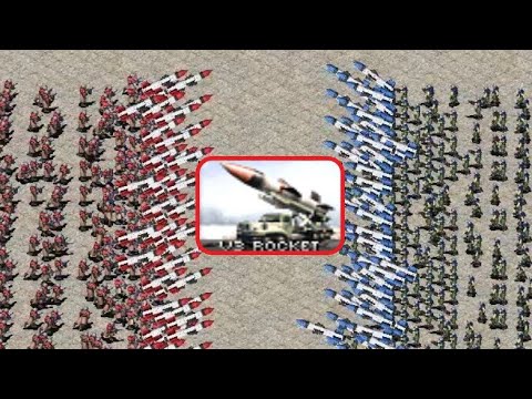 Infantry using V3 Rocket Launchers - Red Alert 2