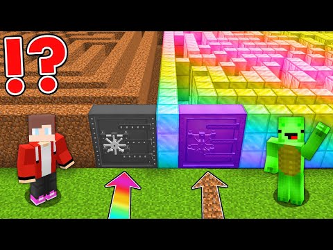 Insane Rainbow Dirt Maze Challenge in Minecraft!