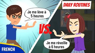 Describe your DAILY ROUTINE in FRENCH | French Speaking Practice for Beginners