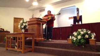 Ellis Cowan singing at Everton Southern Baptist Church  "Dancin Round GOD's Table