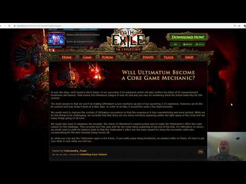 3.15 minor news - Ultimatum not going core, first teaser in 2 days - Path of Exile