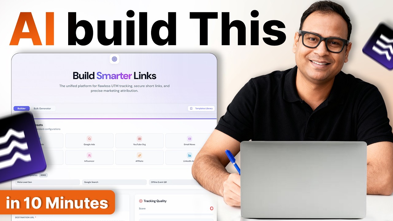 This UTM builder Analytics tool is being created by AI in 10 mints - Umar Tazkeer