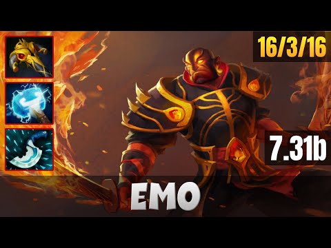 EMO EMBER SPIRIT MID LANE WITH 16 KILLS | DOTA 2 PATCH 7.31B PRO GAMEPLAY