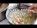 Silken Tofu Soup With Crabmeat