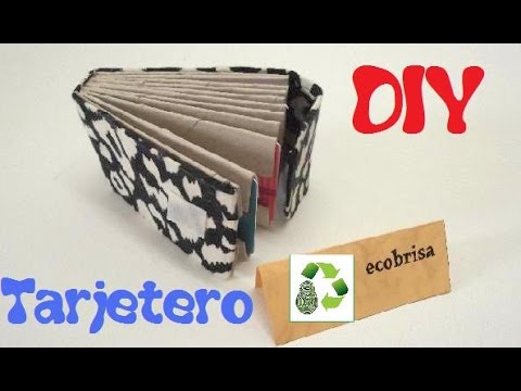 Tarjetero reciclado