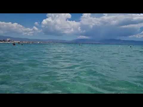 Poetto beach in Cagliari, Sardynia