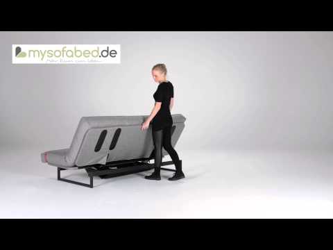 Schlafsofa FRACTION von Innovation - Mixed Dance Grau - mysofabed.de