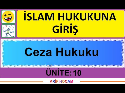 DHBT MBSTS ÖABT DKAB ISLAM HUKUKUNA GIRIS - UNITE 10 - CEZA HUKUKU