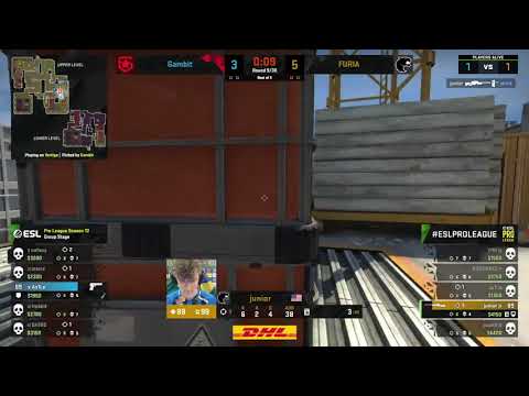 JUNIOR Insane CLUTCH 1V3 To secure round for FURIA (Gambit)