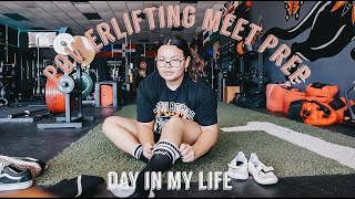 day in my life | come to the GYM with me | powerlifting meet prep