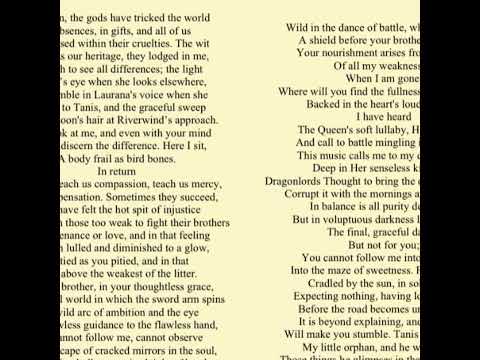 Raistlin's Farewell Song (Dragonlance)