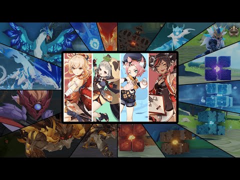 Current Banner  [Yoimiya, Sayu, Diona And Xinyan] Against *All Bosses In The Game - Genshin Impact
