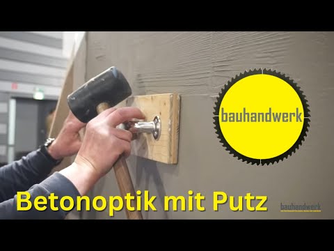 Betonoptik mit Putz herstellen