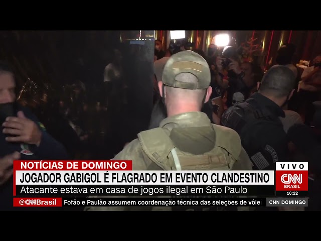 Gabigol é flagrado em aglomeração de cassino clandestino, em São Paulo