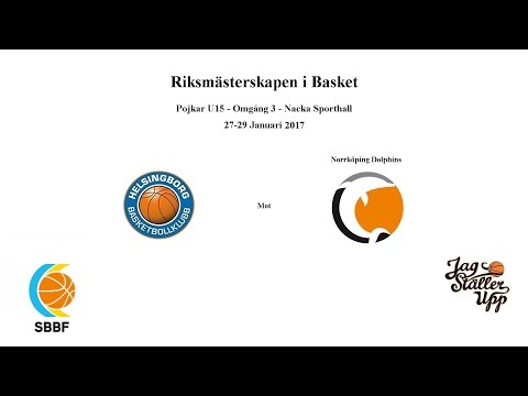 Helsingborg BBK mot Norrköping Dolphins - RM Omgång 3 - 2017-01-27