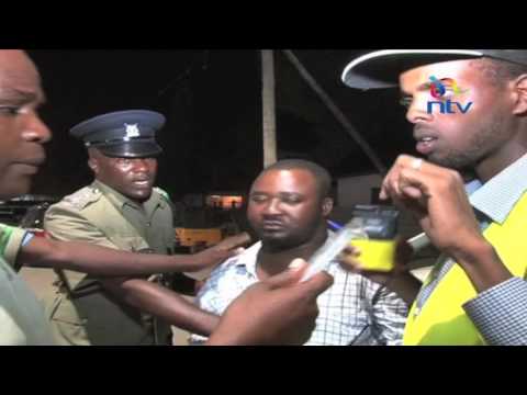 Drama as drunk drivers are arrested in NTSA's Mtwapa swoop