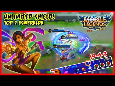 My Shield is My Weapon! Top 2 Global Esmeralda by ULTEAR - Mobile Legends - MLBB