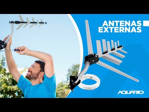 ANTENA EXTERNA 4 EM 1 COMPLETA DTV-3000 AQUARIO