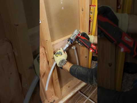 Installing PEX A Plumbing - #shorts #homerepairtutor