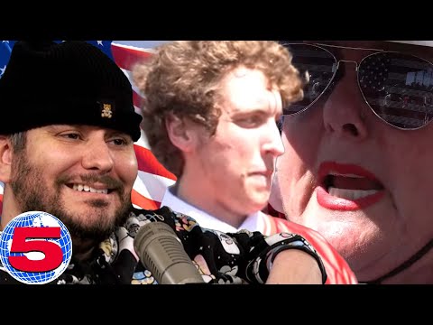 Ethan Reacts to Antivax Rally In Hollywood w Channel 5