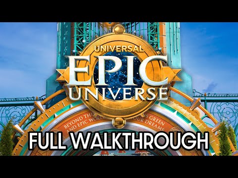 Epic Universe Complete Walkthrough - NEW Universal Studios Theme Park in Orlando, Florida [4K POV]