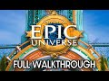 Epic Universe Complete Walkthrough NEW Universal Studios Theme Park In Orlando Florida 4K POV