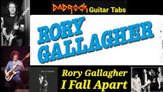 I Fall Apart - Rory Gallagher - Guitar + Bass TABS Lesson