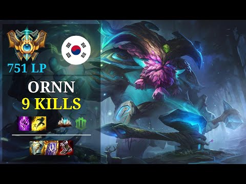 Ornn Mid vs Lucian - 9 kills - 므어어어어어어어 KR Challenger (751 LP) Patch 11.3
