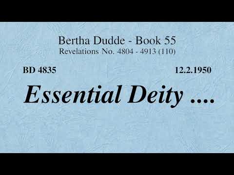BD 4835 - ESSENTIAL DEITY ....