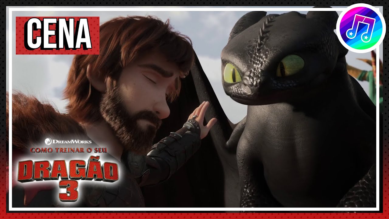 Como Treinar o Seu Dragão 3 - Reencontro de Soluço com Banguela | Cena Dublada