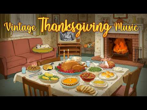 Vintage Thanksgiving Music Playlist 🦃 Thanksgiving Background Music