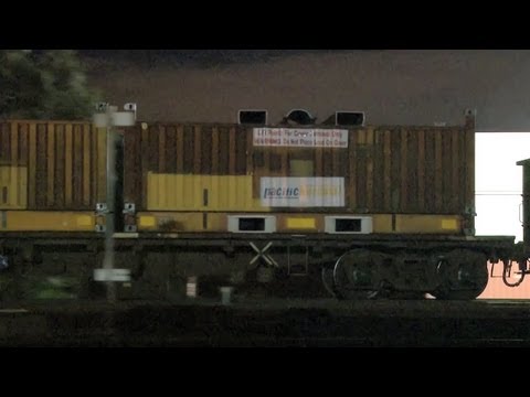 Pacific National Steel Train At Night - PoathTV Australian Railways, Railroads & Trains