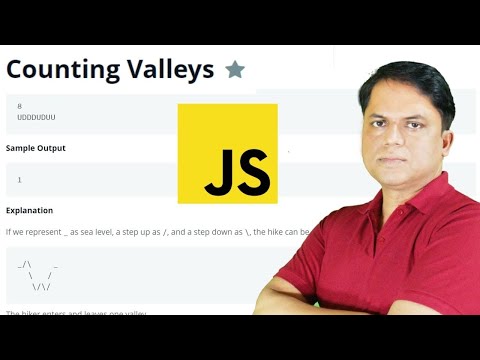 Hackerrank Counting Valleys Problem Javascript Solution By Subrat Dash