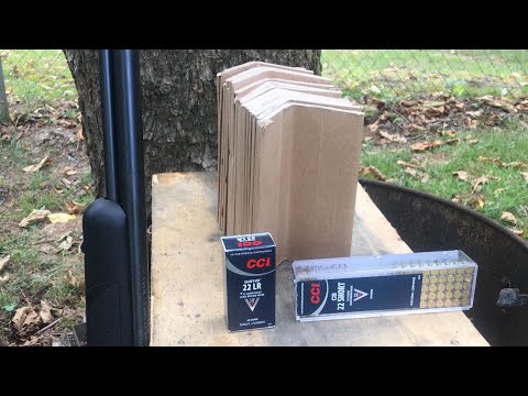 CCI Quiet￼ 22lr vs CCI CB short vs cardboard
