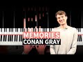 Memories - Conan Gray - PIANO TUTORIAL (accompaniment with chords)