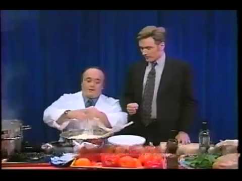 Conan O'Brien 'Cooking with Mark Straussmann! (& Gets Food Thrown) 10/2/97