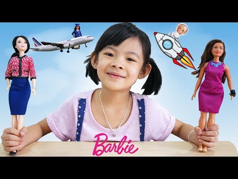 Trò Chơi Hóa Thân Búp Bê Barbie Nghề Nghiệp Vui Nhộn ❤ AnAn ToysReview TV ❤