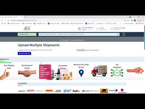 How To Book Multiple Shipments via Excel on iCarry in