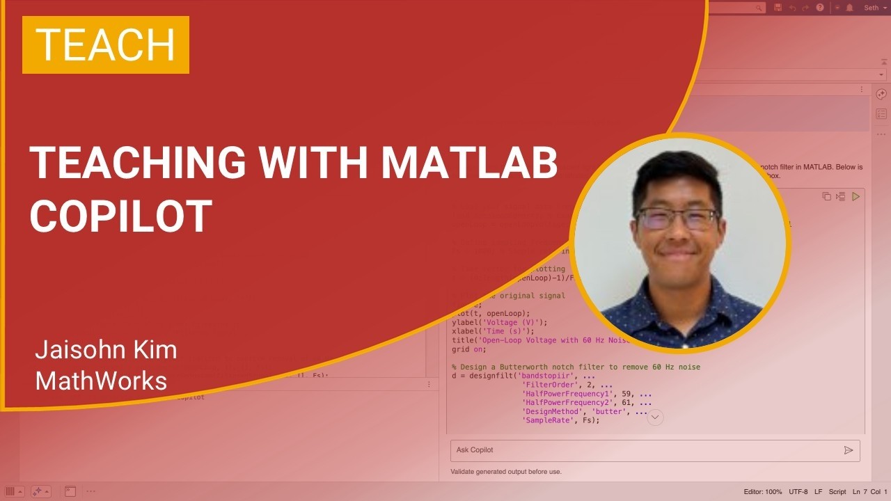 Teaching with MATLAB Copilot