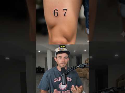 Ryan Trahan HAS a 6 7 Tattoo?