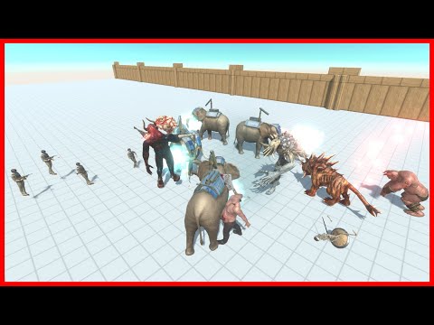 5x ROCKET ELLIE & COMMANDO BO VS FACTIONS - ANIMAL REVOLT BATTLE SIMULATOR