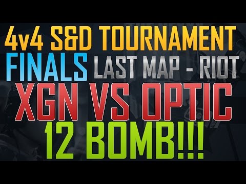 XGN vs OpTic Gaming Last Map of Finals in $2750 4v4 SnD Tournament