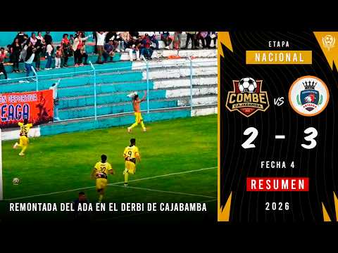 ADA LOGRÓ LA REMONTADA ANTE EL COMBE EN EL DERBI DE CAJABAMBA 2026 | El Combe 2-3 ADA Cajabamba