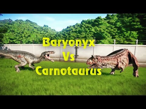 Baryonyx Vs Carnotaurus Jurassic World Evolution (Dinosaur Game)