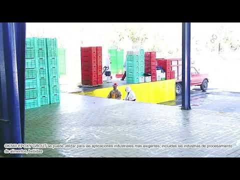 Boquilla epóxica OKS 60 epoxy grout excelente resistencia para juntas de losetas klinker.